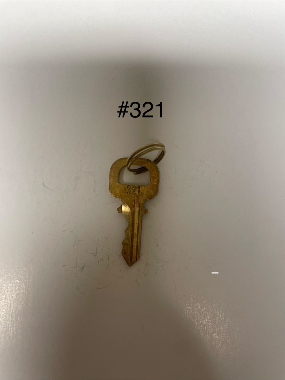 Louis Vuitton Gold Tone Key #321
